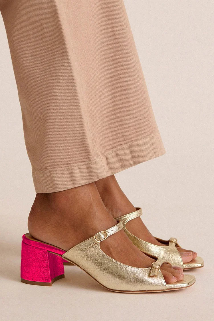 Nila™ | Rose Gold heeled shoes