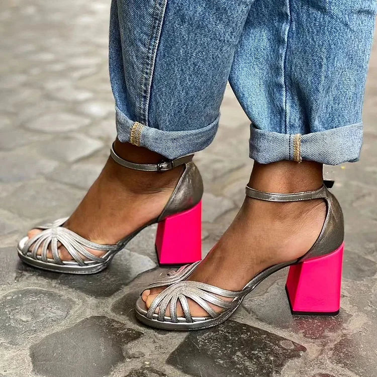 Adèle™ | Elegant Two-Tone Heels