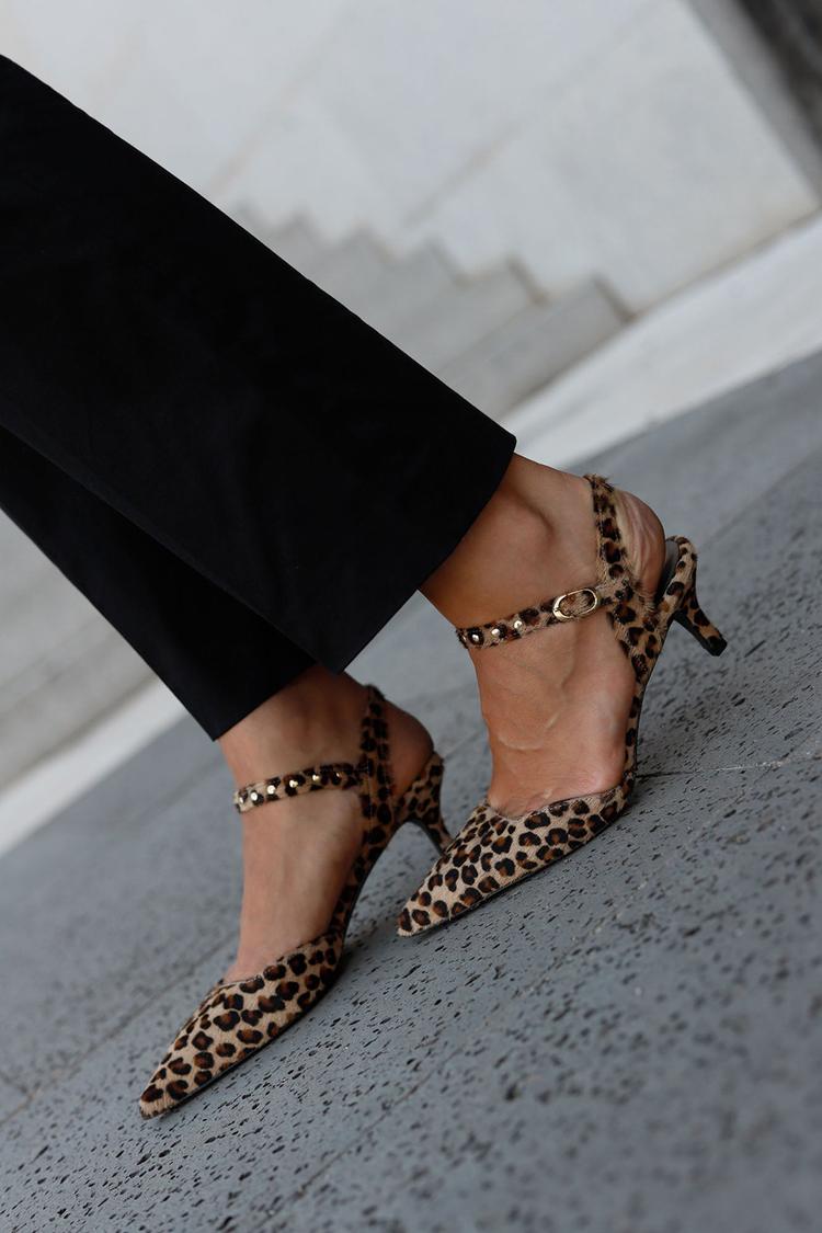 Riáne™ | Leopard Print Heeled Shoes