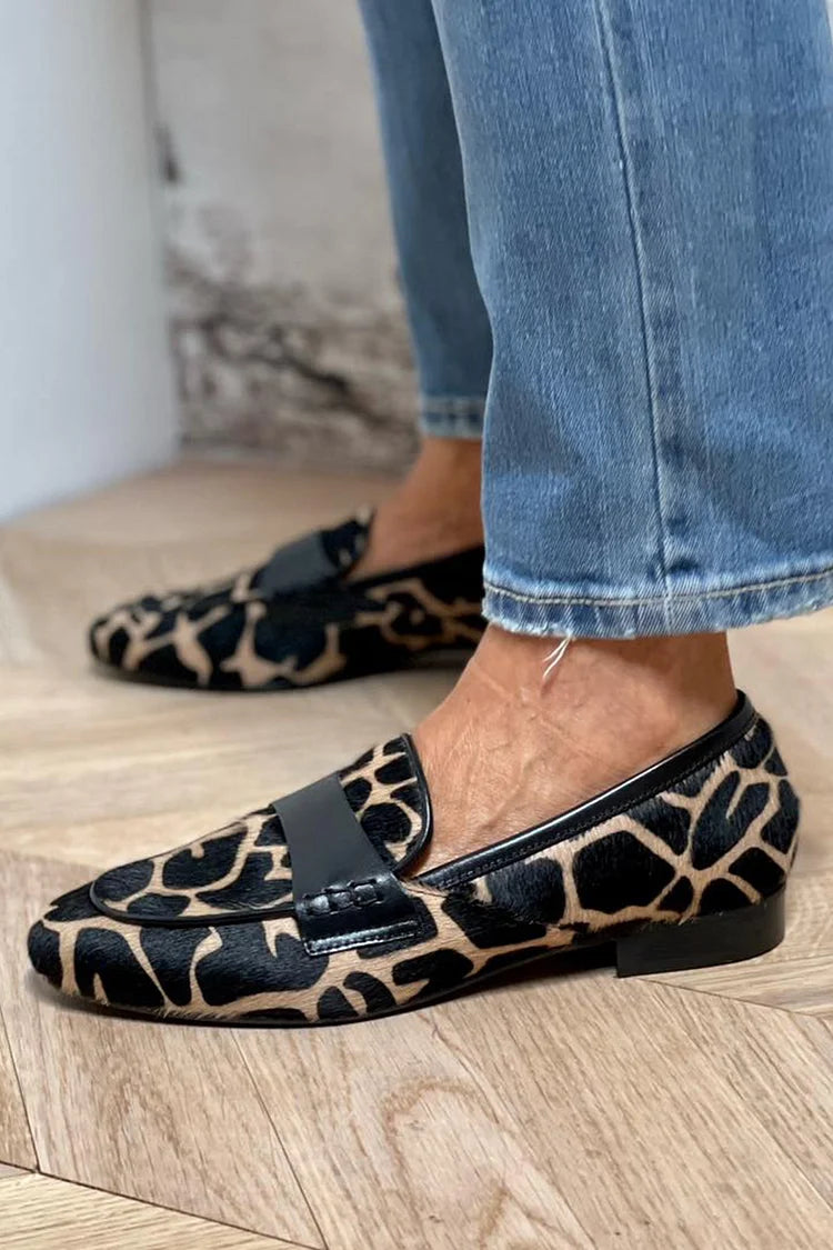Sofia™ | Leopard Print Loafers