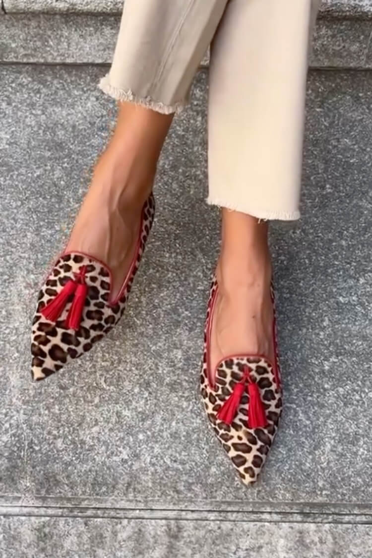 Nela™ | Leopard Loafers