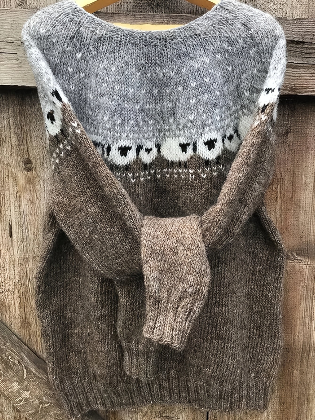 Nordic™ | Elegant Winter Sweater with Jacquard Sheep Pattern