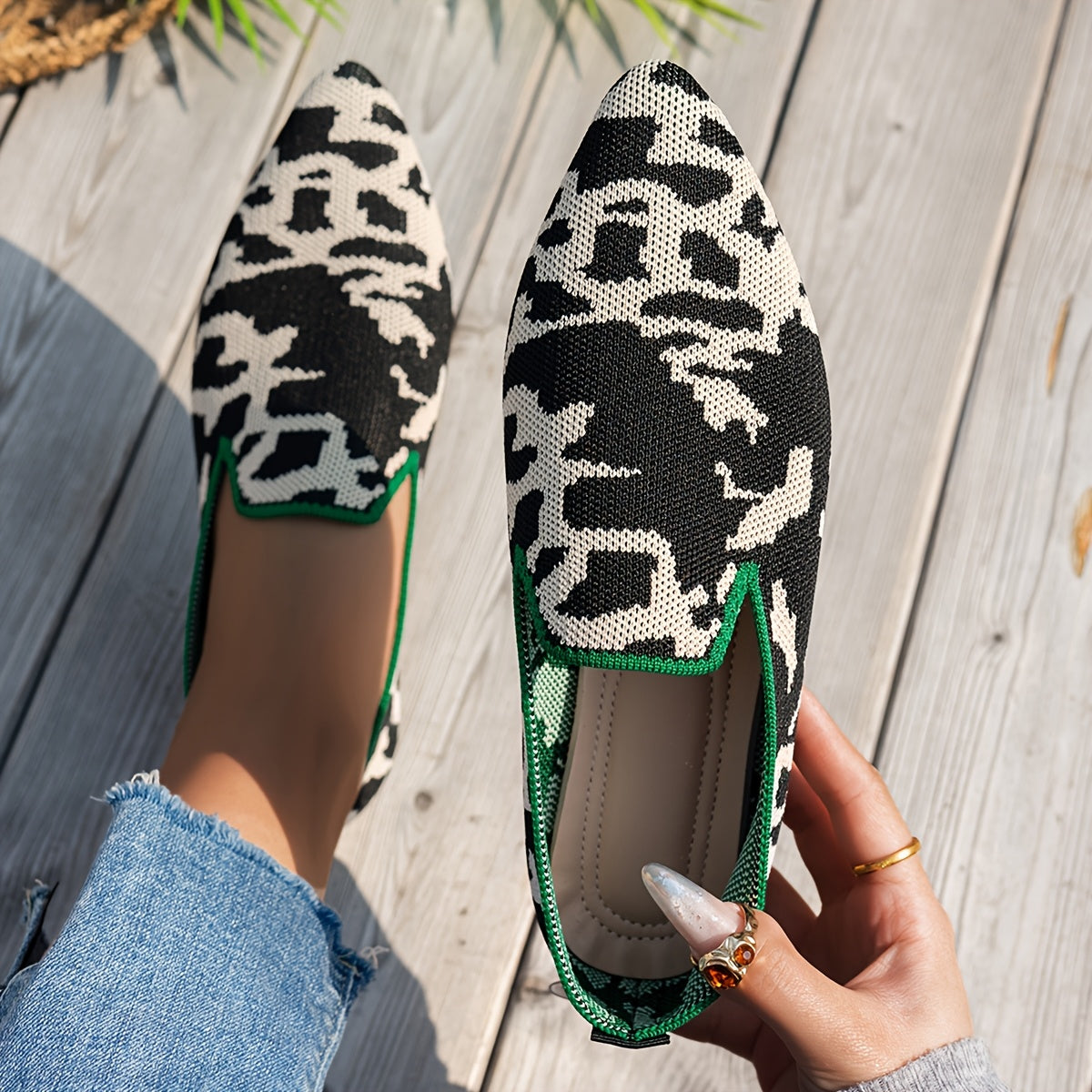 Nora™ | Zebra Loafers