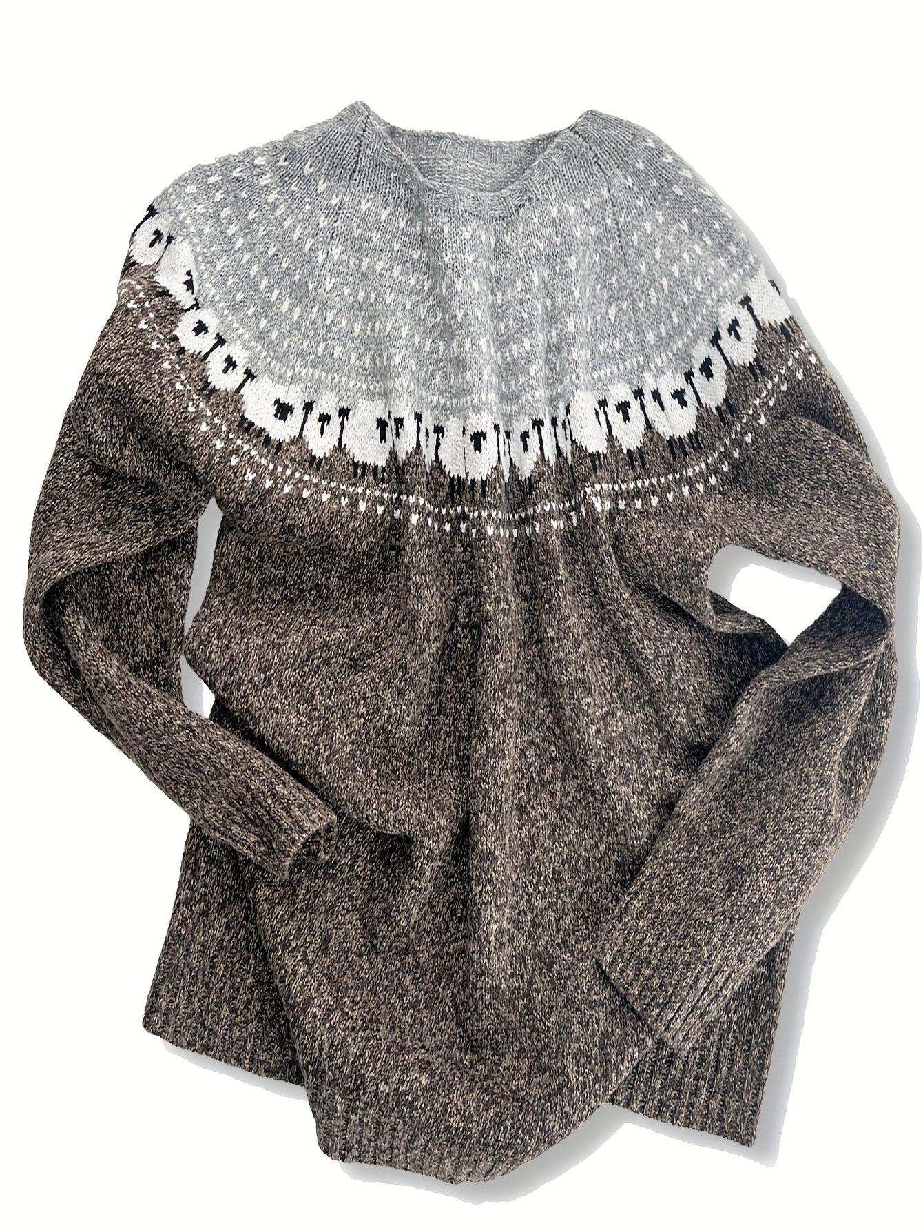 Nordic™ | Elegant Winter Sweater with Jacquard Sheep Pattern