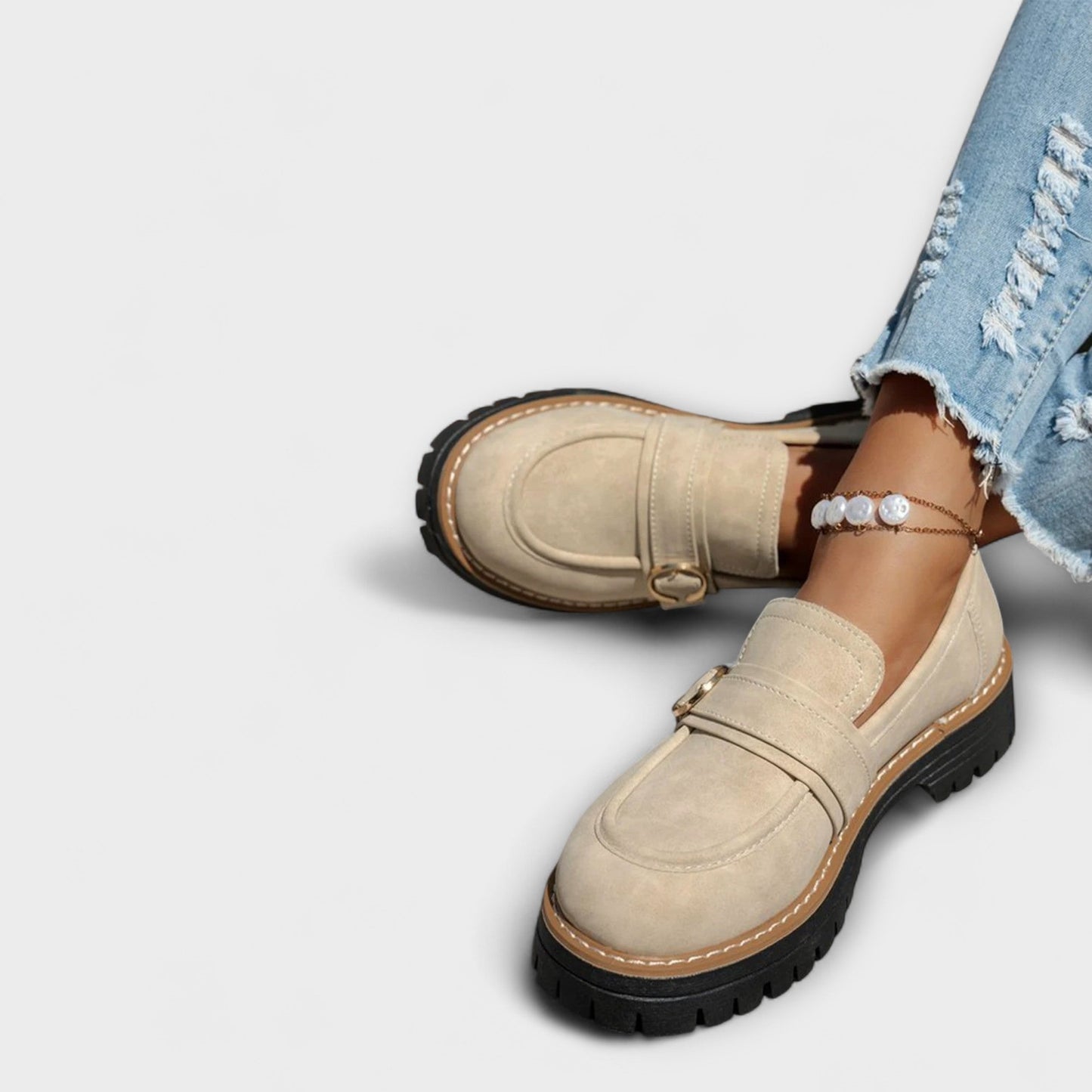 Lora | Casual Round-Toe Moccasins