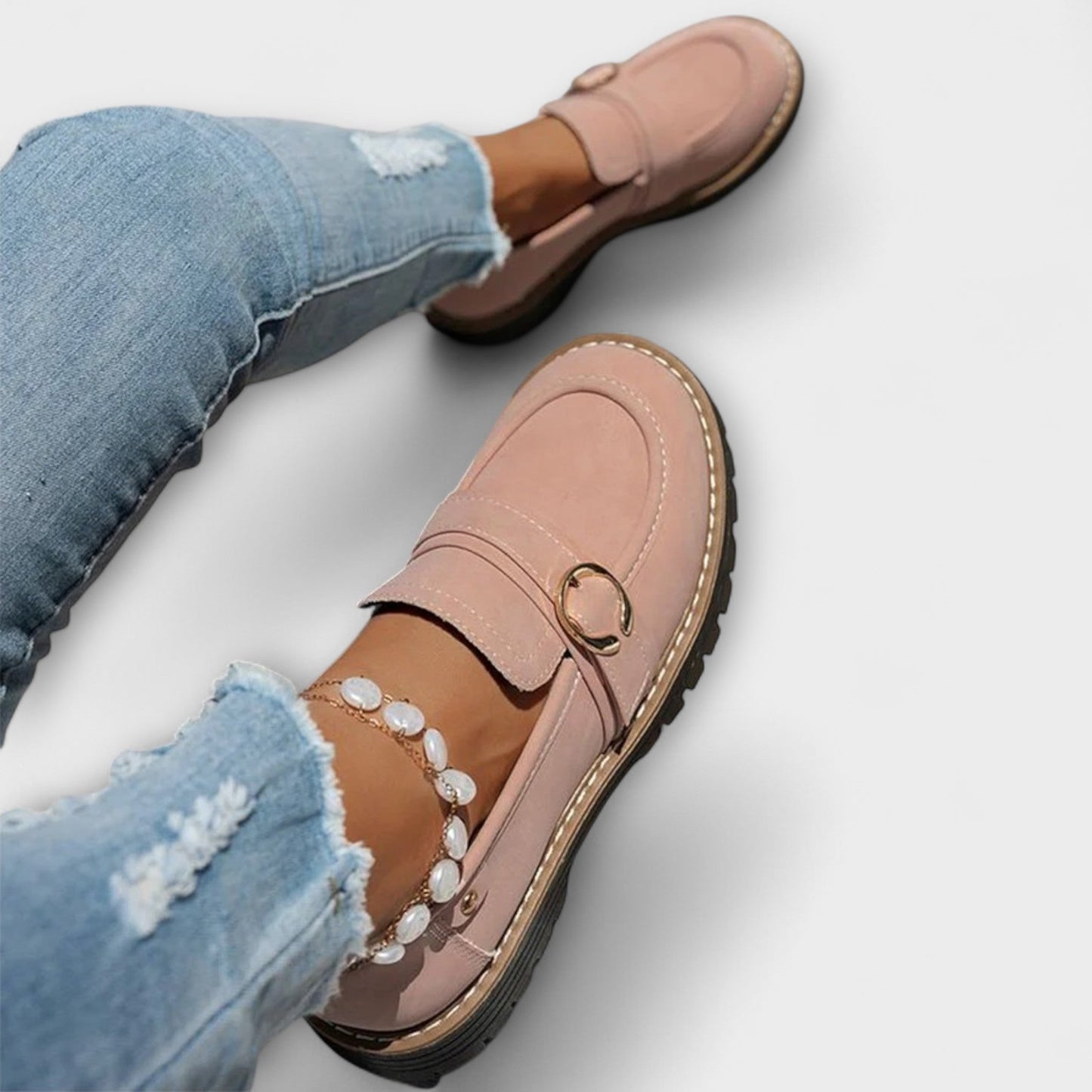 Lora™ | Casual Round-Toe Loafers