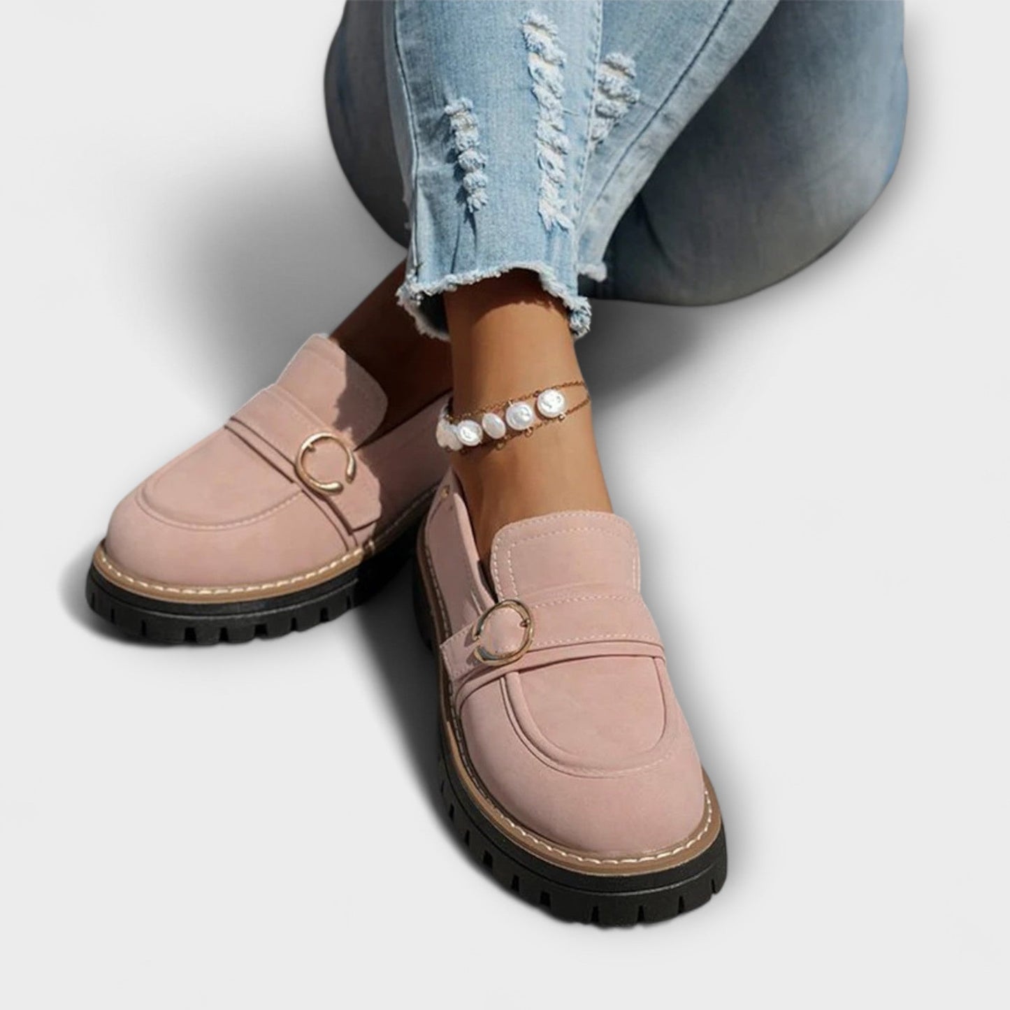 Lora™ | Casual Round-Toe Loafers