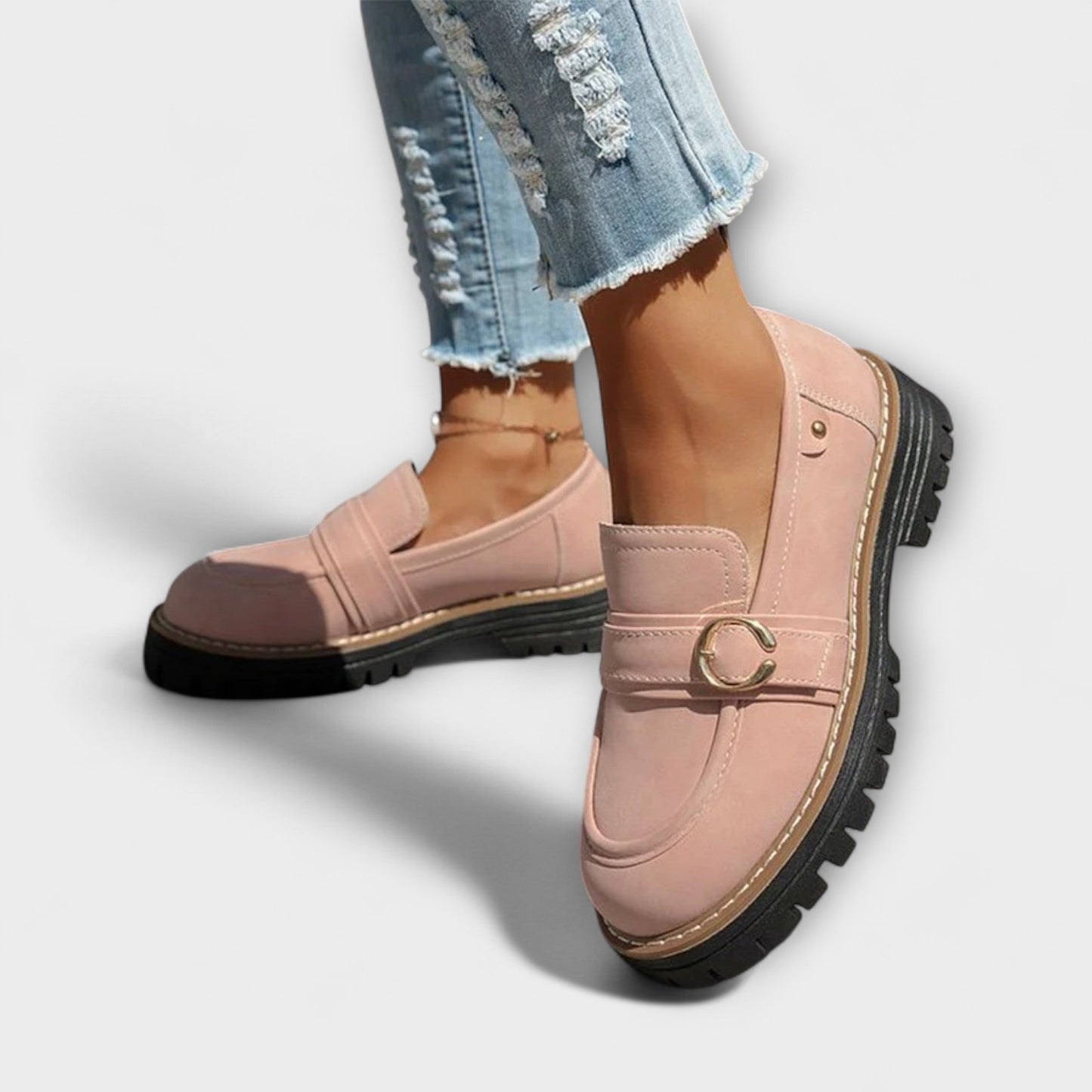 Lora | Casual Round-Toe Moccasins