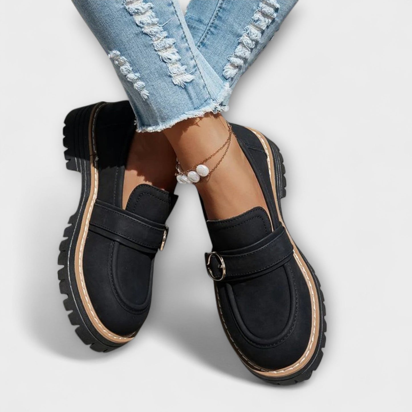 Lora | Casual Round-Toe Moccasins