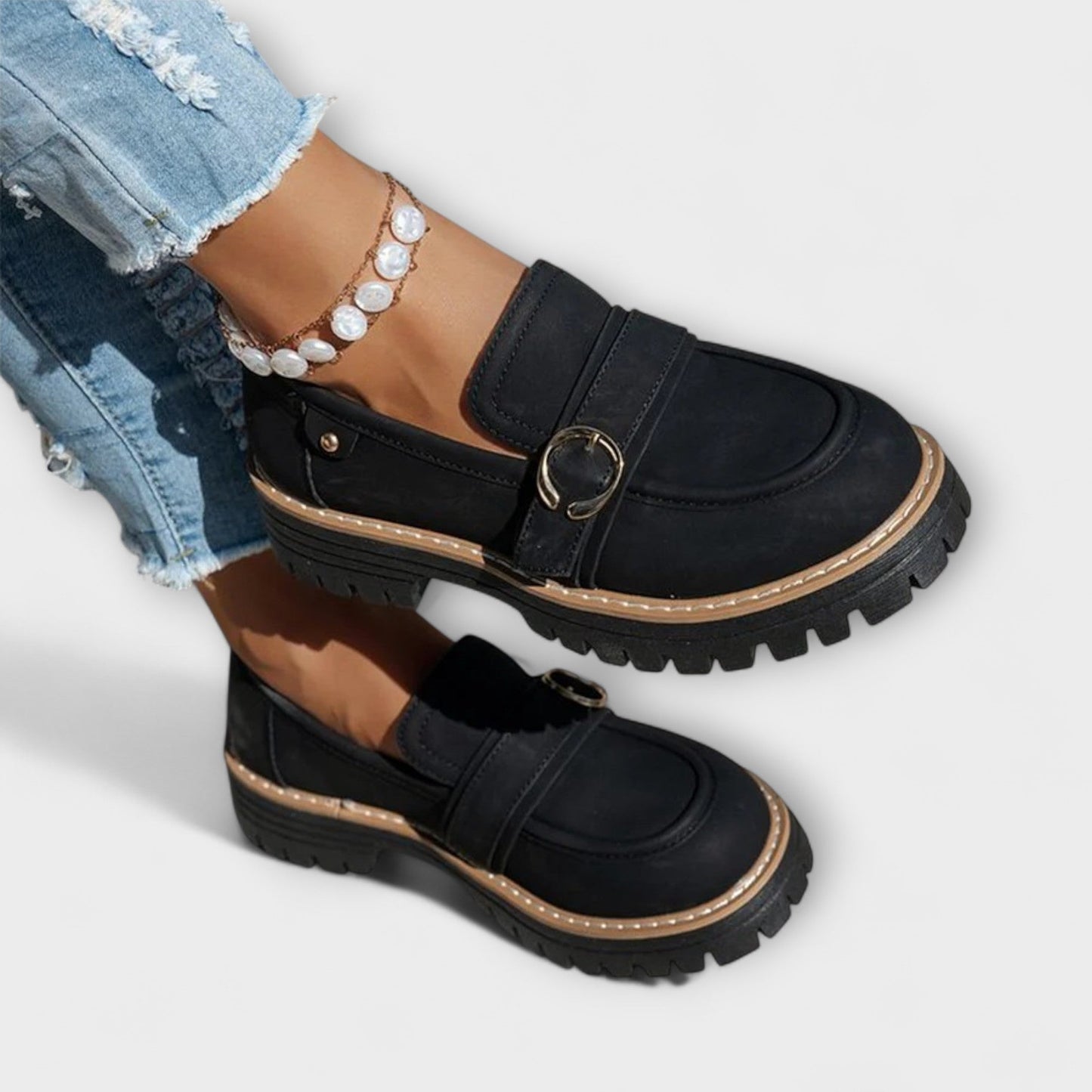 Lora | Casual Round-Toe Moccasins