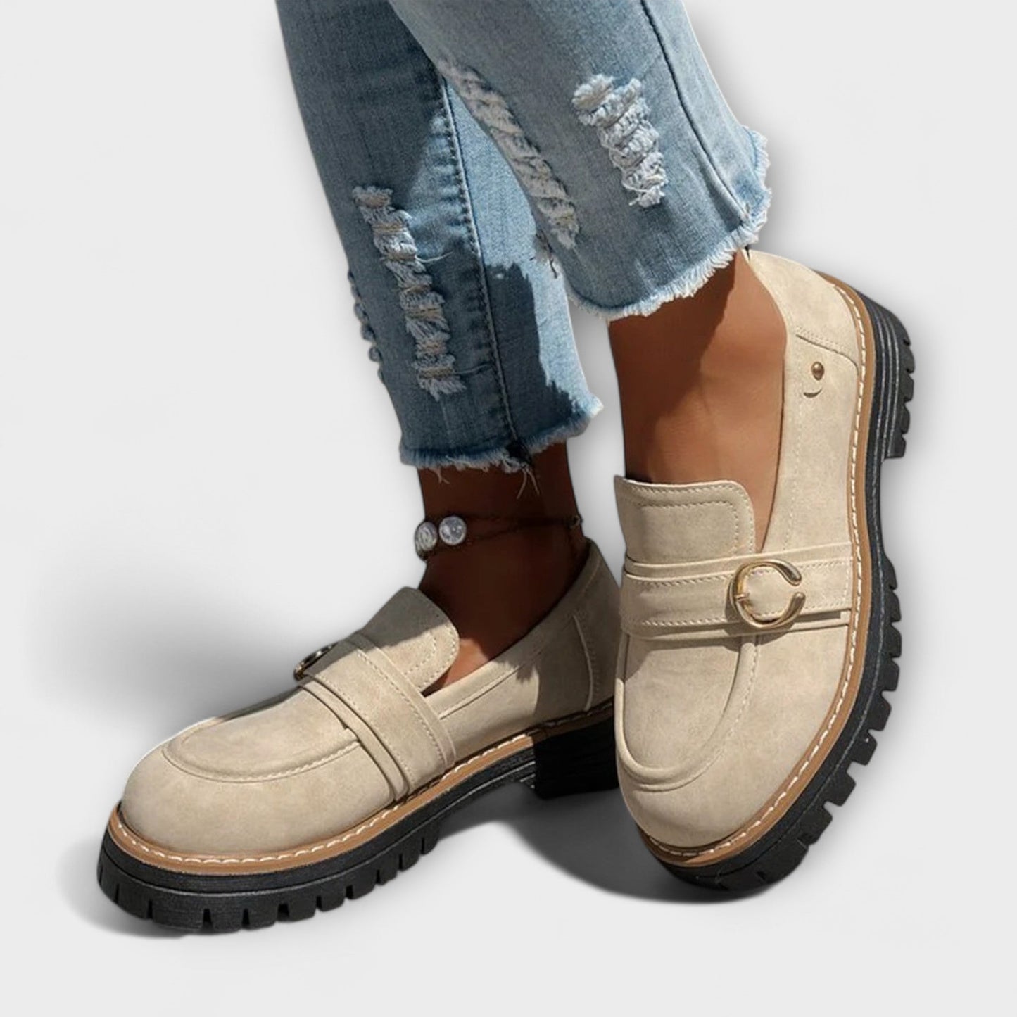 Lora™ | Casual Round-Toe Loafers