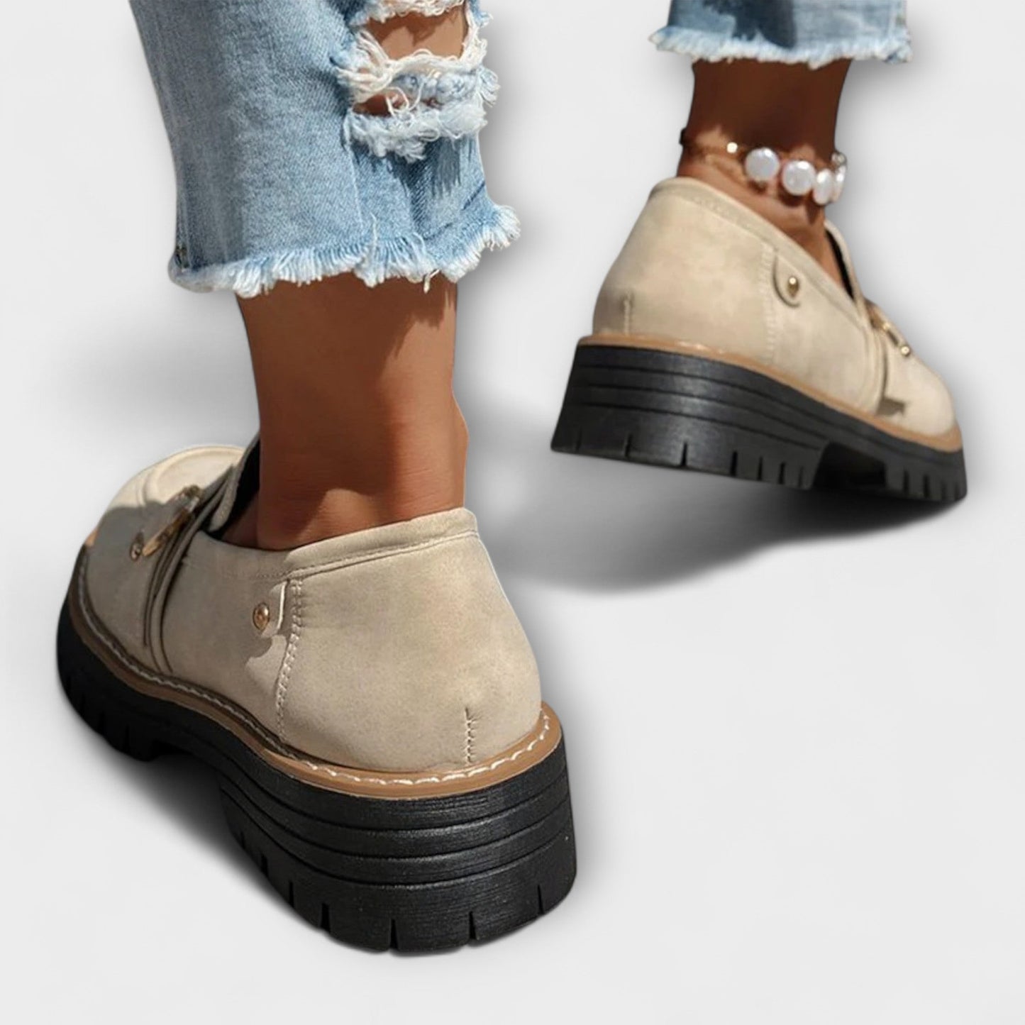 Lora | Casual Round-Toe Moccasins