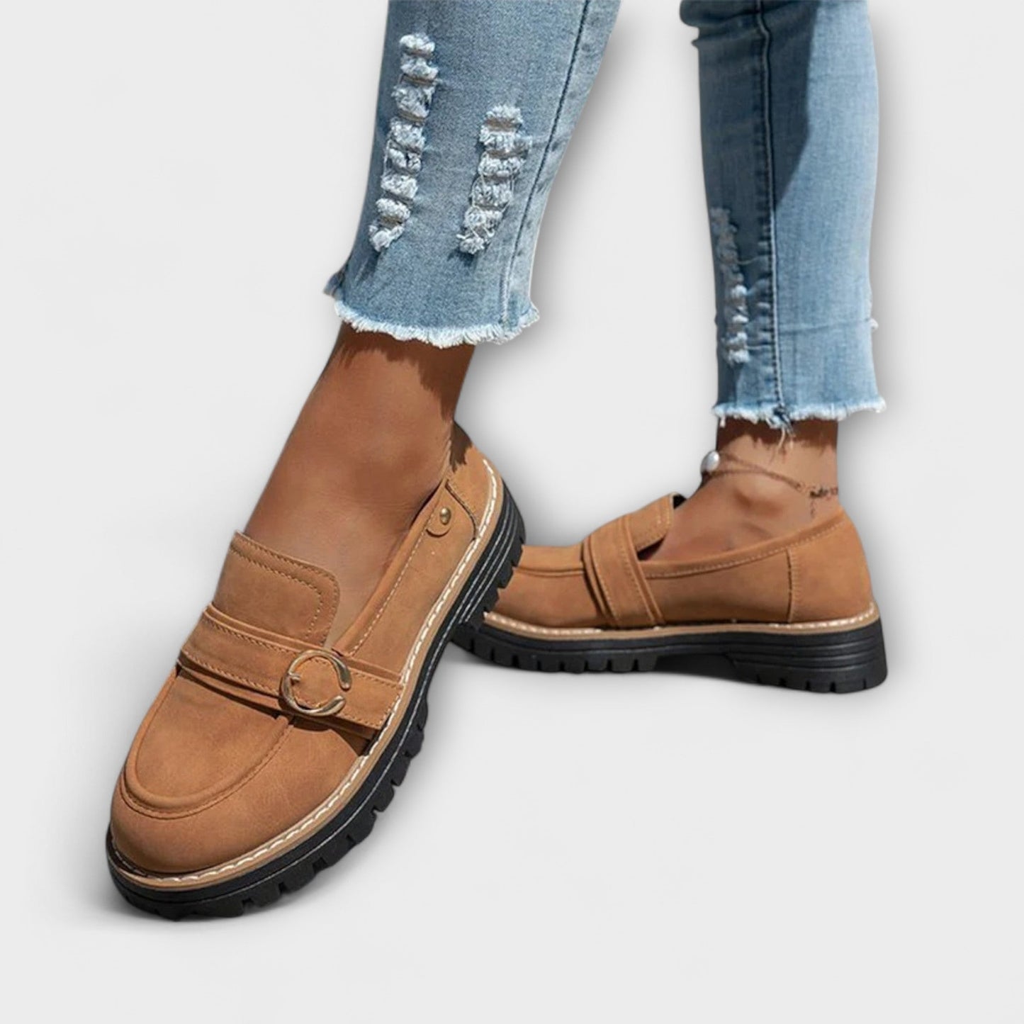 Lora | Casual Round-Toe Moccasins
