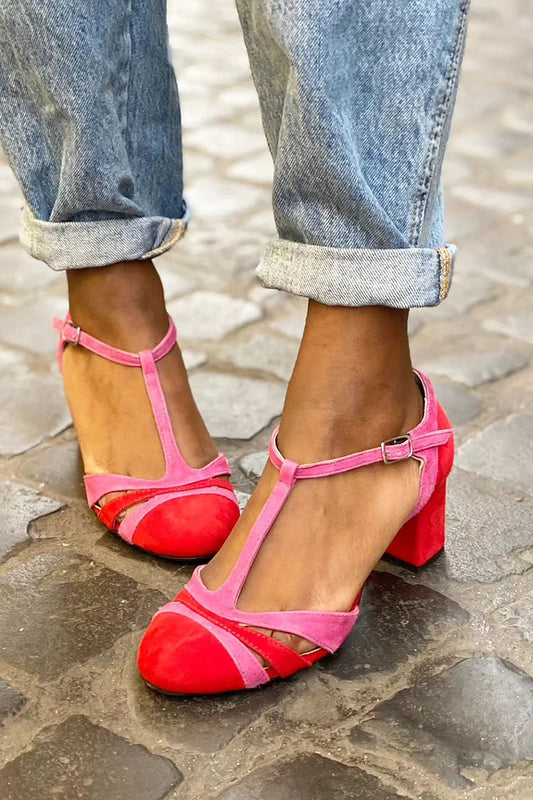 Rosa™ | Multicolor Printed Heeled Shoes