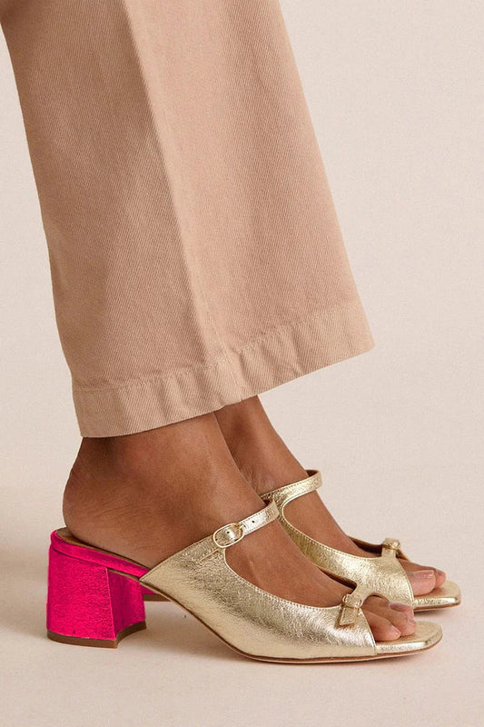 Nila™ | Rose Gold heeled shoes