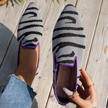 Nora™ | Zebra Loafers
