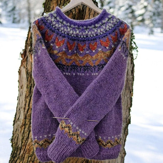 Solva™ | Elegant Vintage Jacquard Cardigan