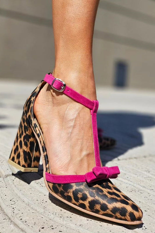 Leontina™ | Leopard Print Heeled Shoes