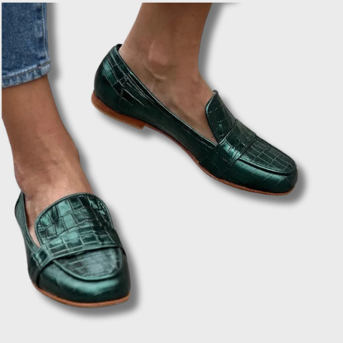 Rosalie™ | Elegant Green Loafers