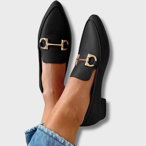 Vera™ | Chic Black Loafers