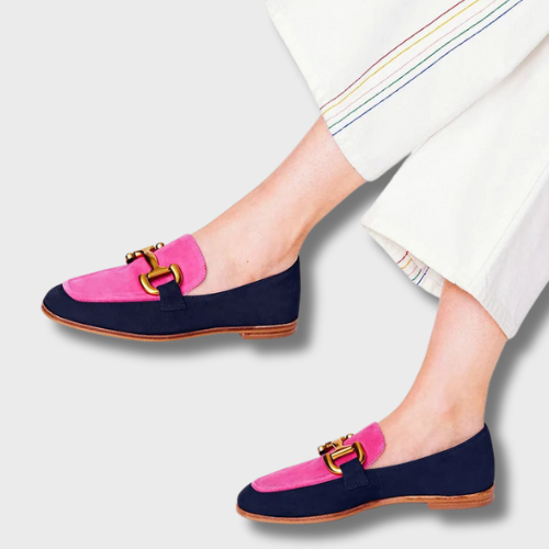 Chloé™ | Two-Tone Soft Leather Loafers