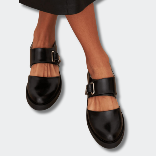 Hélene™ | Thick-Buckled Loafers