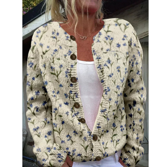 Marie | Chic Cardigan with floral Print