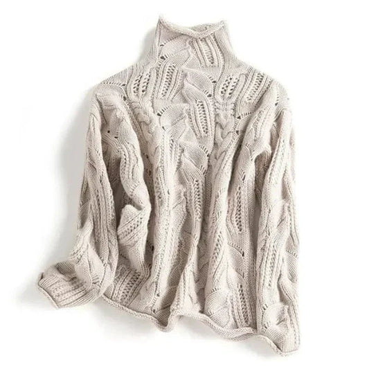 Maria – Knitted Wool Turtleneck Sweater