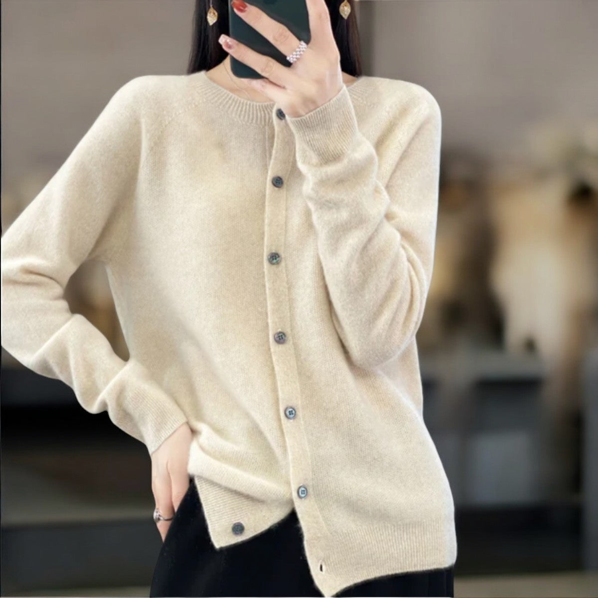 Angelica – Soft Button-Up Cardigan