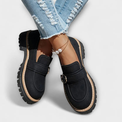 Lora | Casual Round-Toe Moccasins