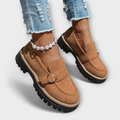 Lora | Casual Round-Toe Moccasins