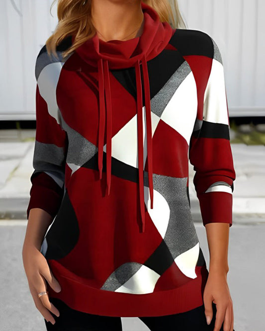 Clara | Artistic Print Hoodie Sweater