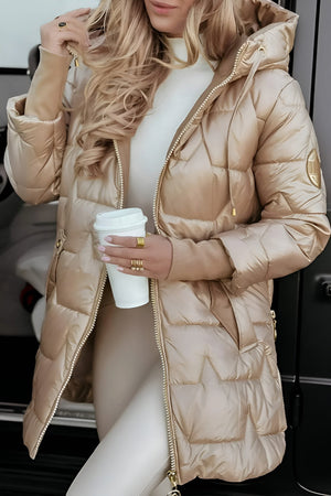 Élise™ | Elegant Winter Coat with Hood and Padding