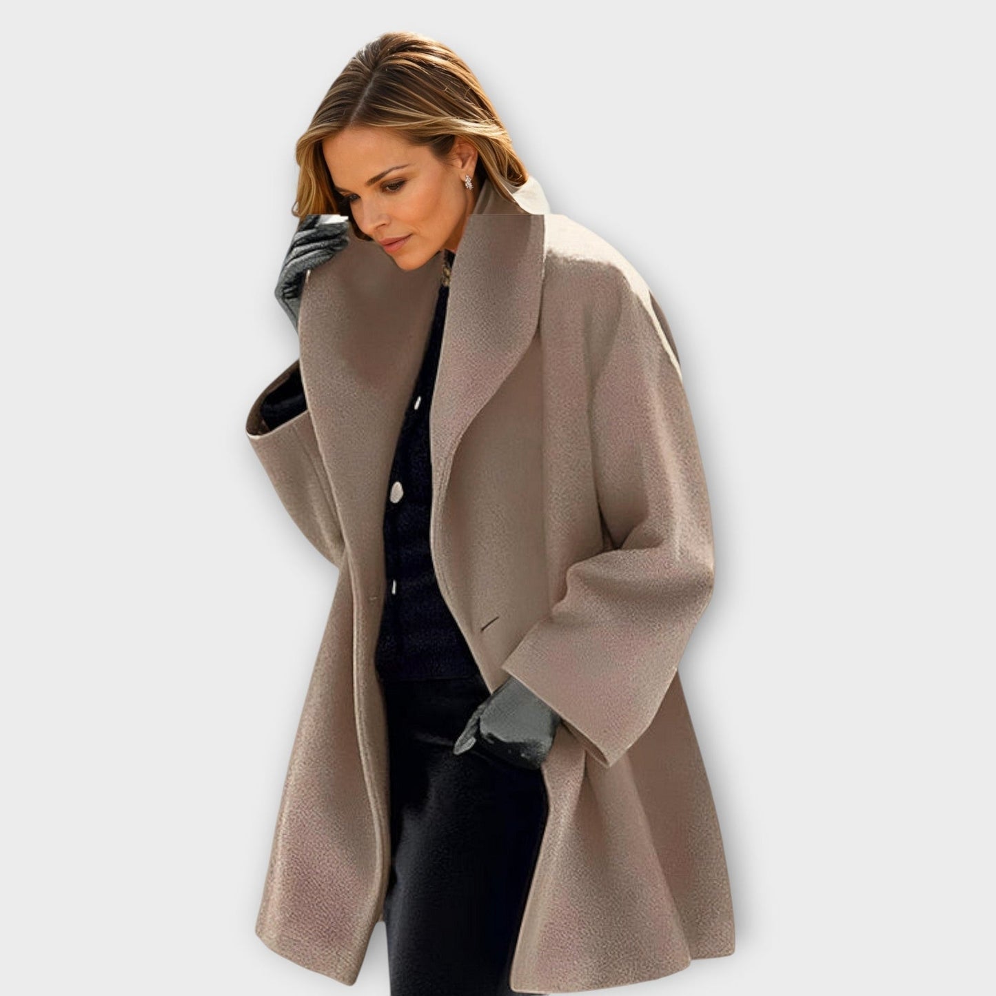 Savrani™ | Luxury Wool Windproof Coat
