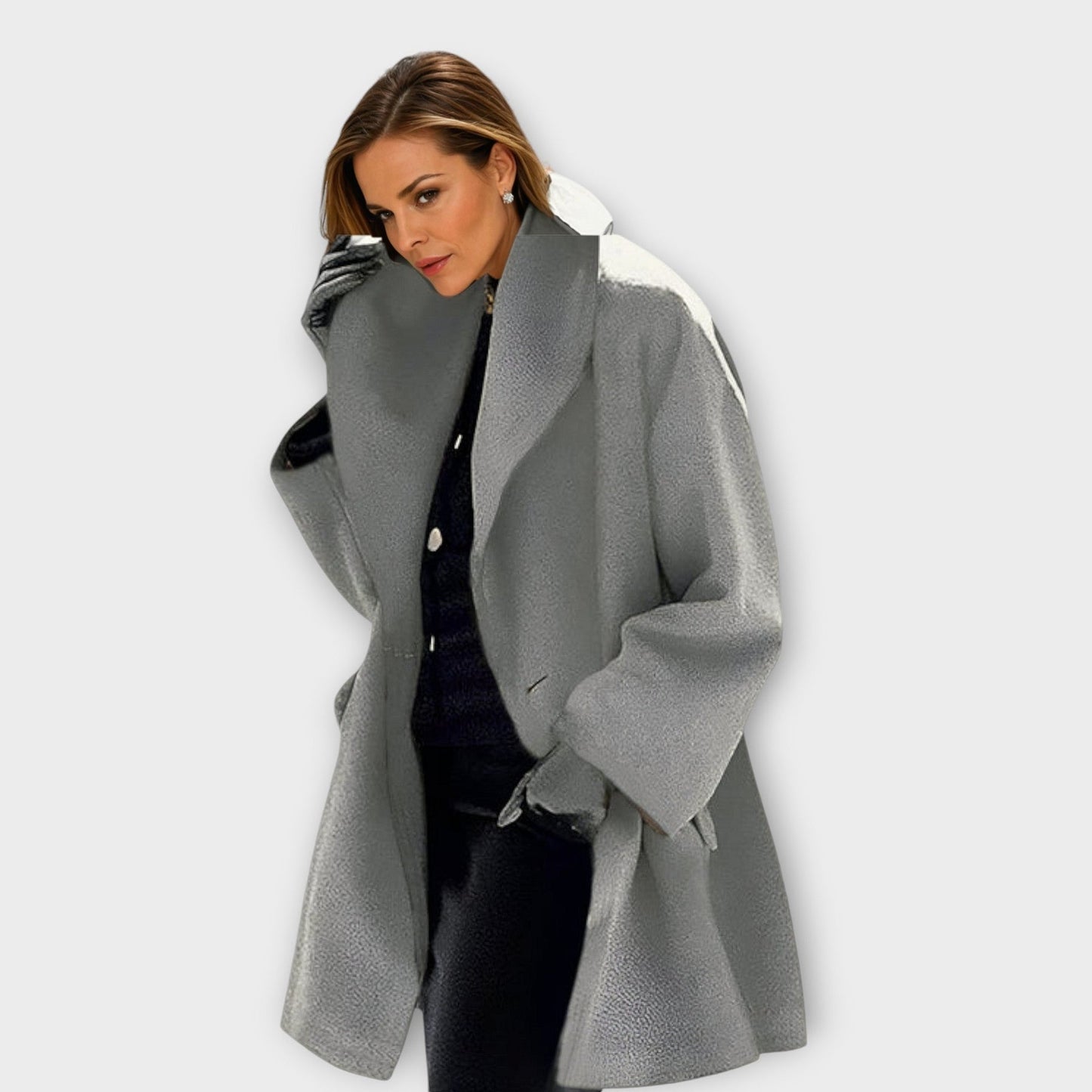 Savrani™ | Luxury Wool Windproof Coat